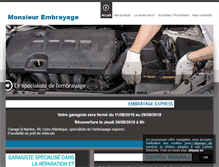 Tablet Screenshot of monsieur-embrayage.com